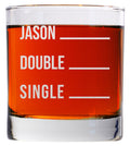 Personalied Whiskey Glass Gifts for Men, 11 Oz, Custom Engraved Bourbon Glass for Father's Day Gifts, Engraved Name Rocks Cocktail Glass