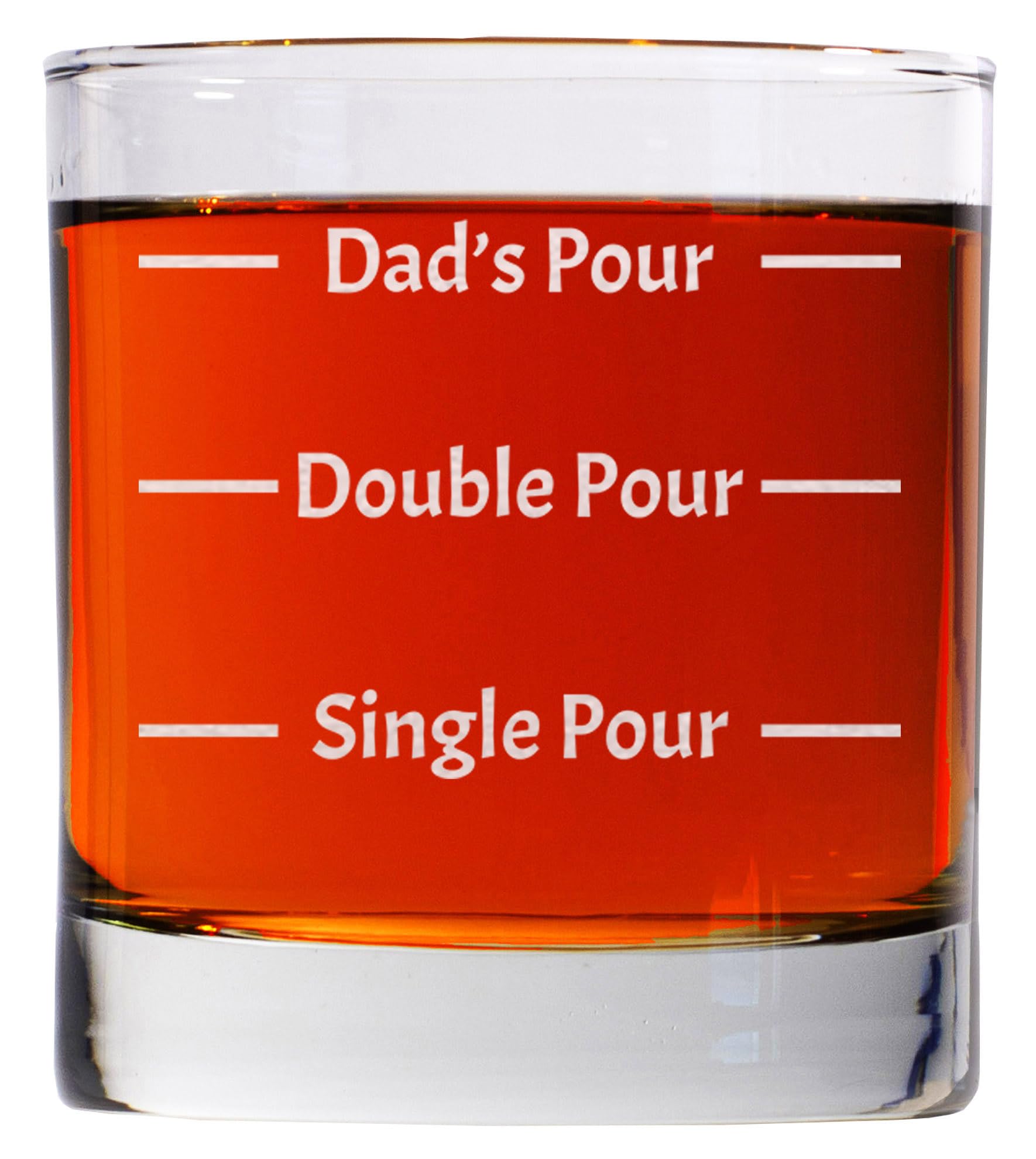 CARVELITA Custom 11oz Whiskey Glass, Engraved Old Fashion Personalized Rack Glass, Pour Line Gift Idea, Personalized For Dad, Single Pour, Double Pour, For Christmas, Father's Day, Him, Funny Gift