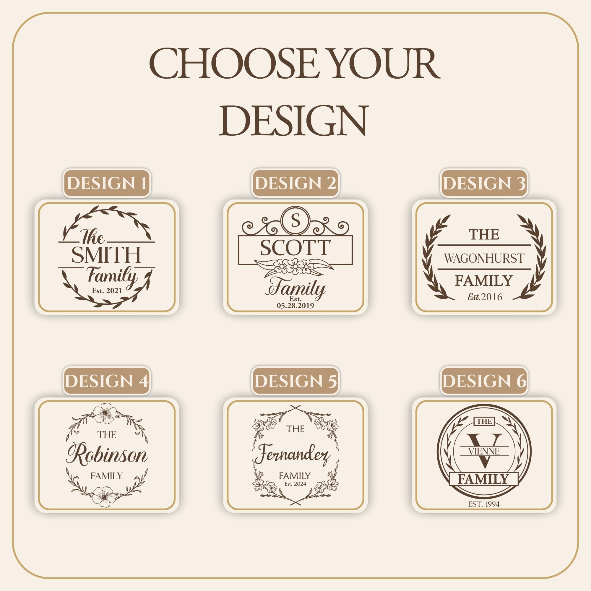 Personalized Bamboo Cutting Boards for Family, Last Name and Initials, Custom Engraved Cutting Board for Wedding Gifts, Newlywed Gifts