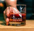 Groomsman 11oz Whiskey Glass, Engraved Old Fashioned Glass, Best-Man Wedding Gift