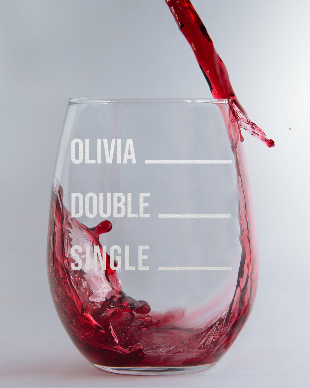 Personalized Wine Lover Gift – Funny Stemless Wine Glass