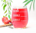 Personalized Wine Lover Gift – Funny Stemless Wine Glass