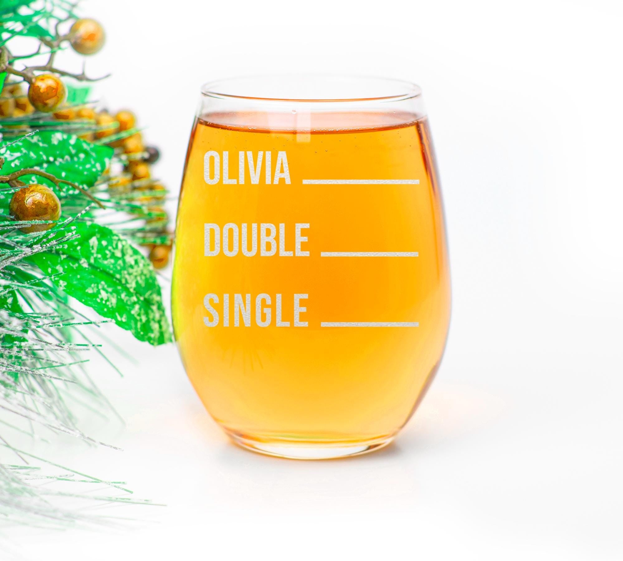 Personalized Wine Lover Gift – Funny Stemless Wine Glass