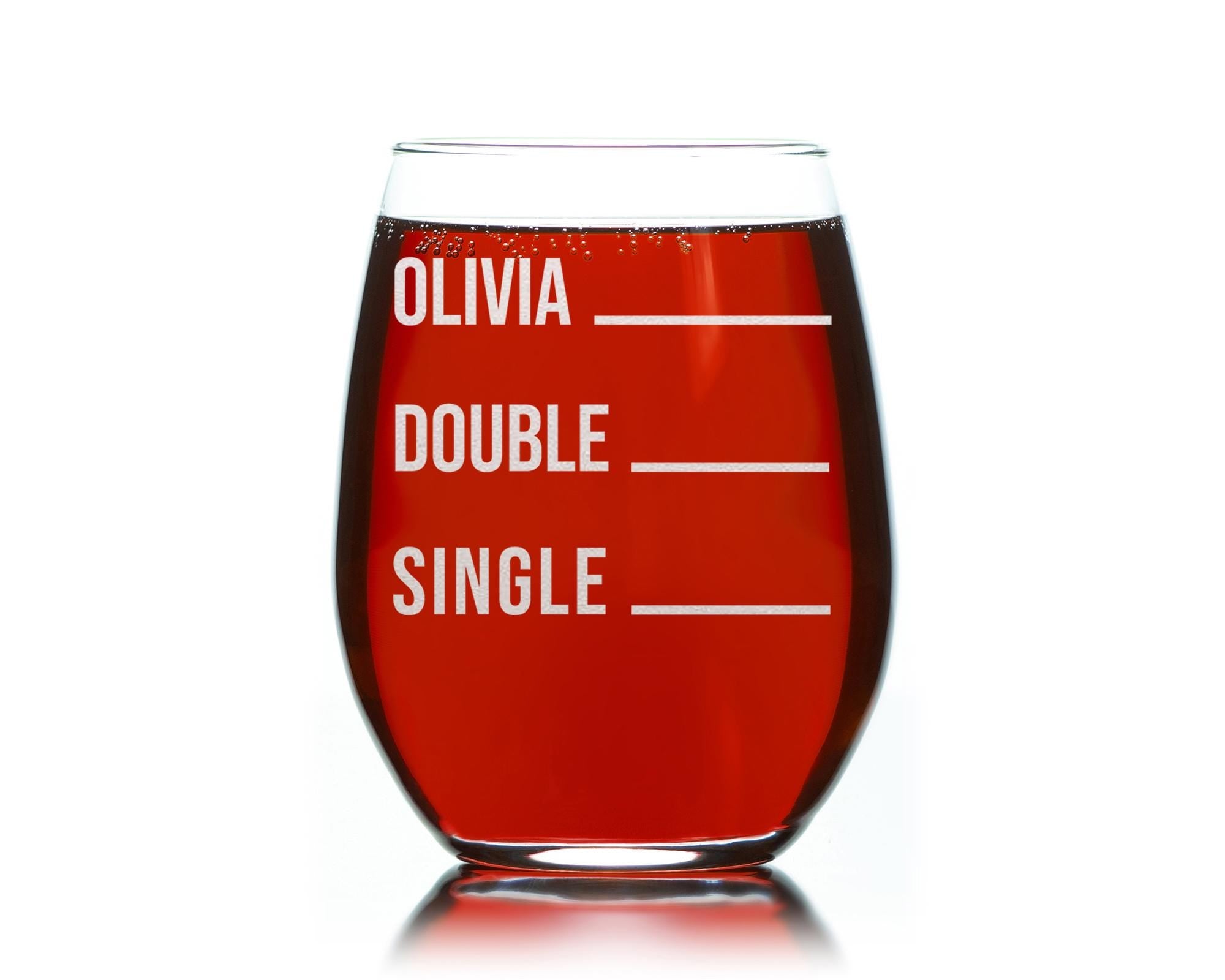 Personalized Wine Lover Gift – Funny Stemless Wine Glass