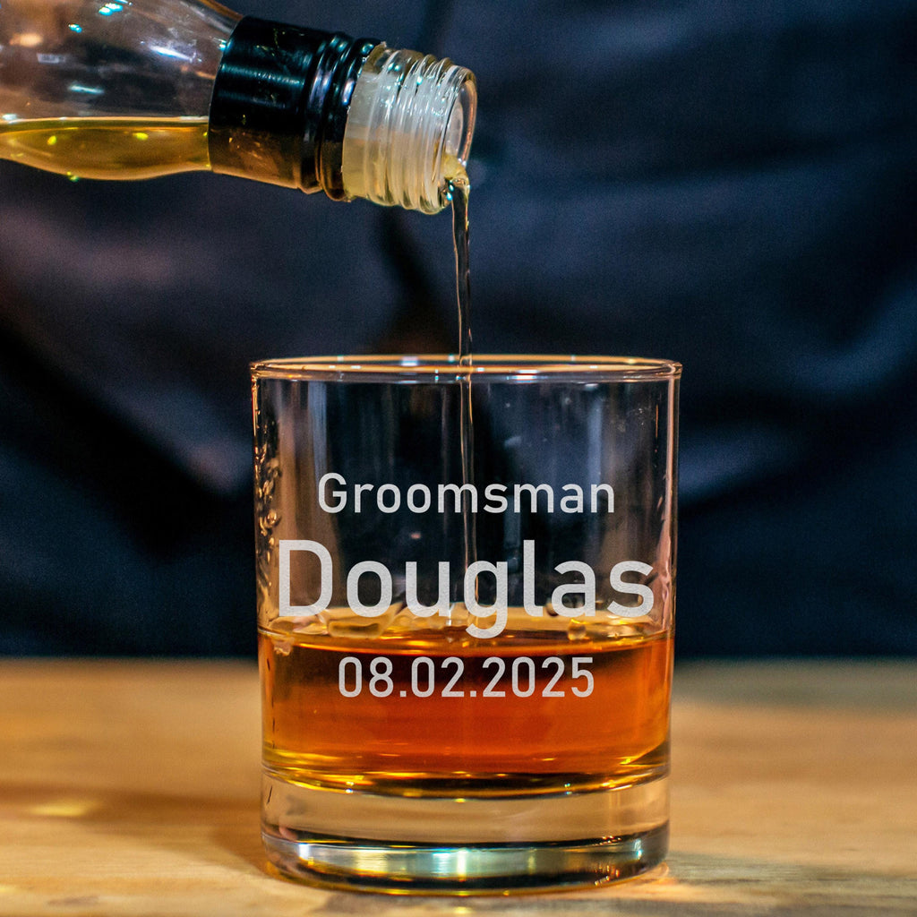 Personalized Whiskey Glass - Engraved 11oz Rocks Glass