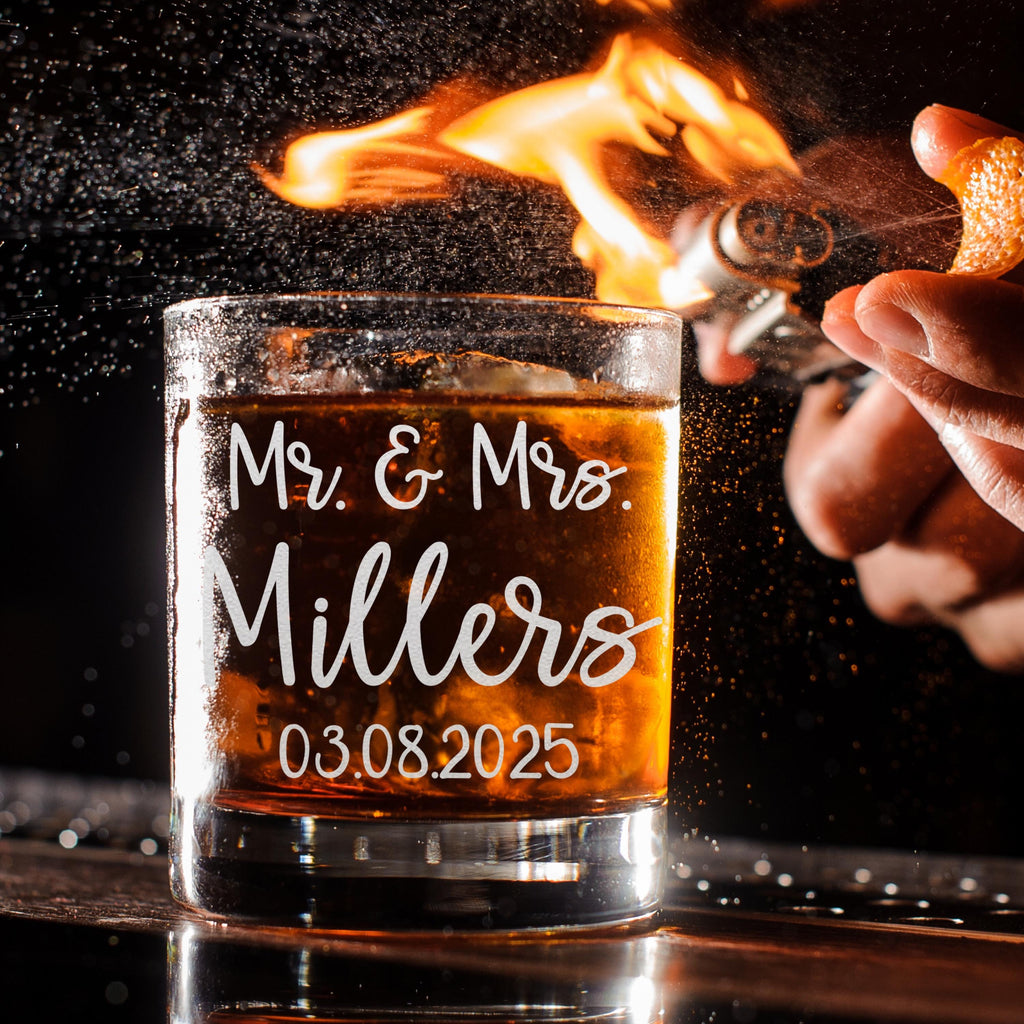 Personalized Whiskey Glass - Engraved 11oz Rocks Glass