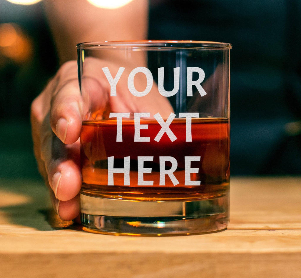 Personalized Whiskey Glass - Engraved 11oz Rocks Glass