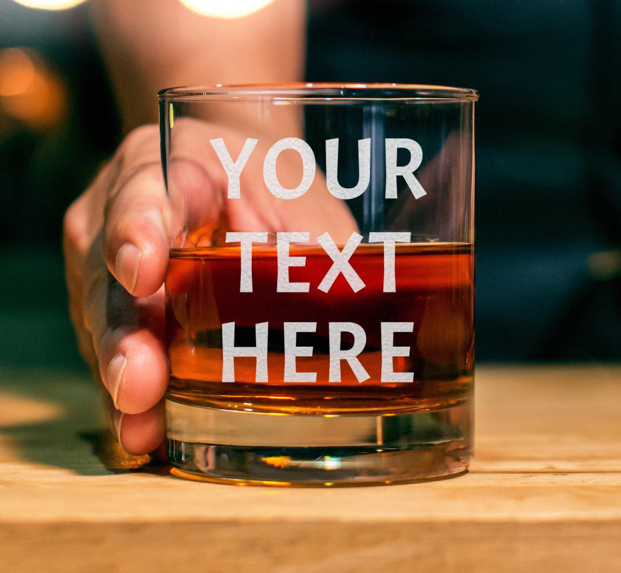 Personalized Whiskey Glass - Engraved 11oz Rocks Glass